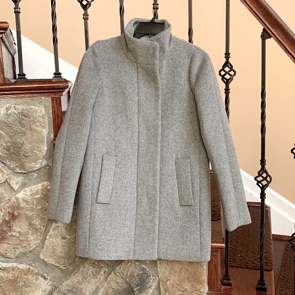 JCrew 00 Women Gray City Coat